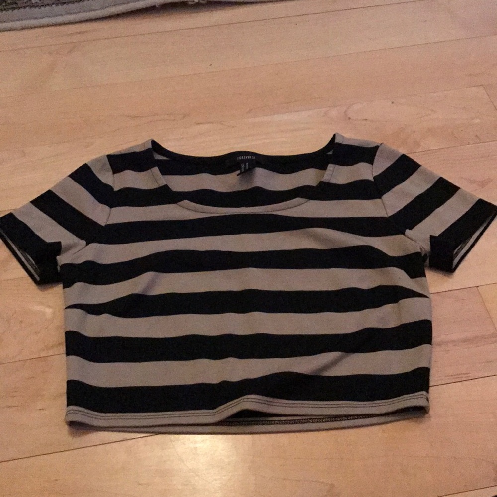 Striped crop top